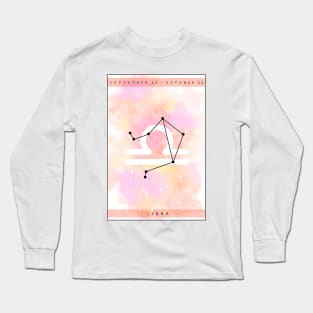 Libra star sign design Long Sleeve T-Shirt